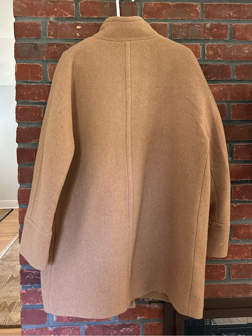 J. Crew Camel Wool-Blend Pea Coat - Zip Front - Picture 6 of 8